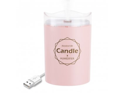 Zvlhčovač vzduchu - Candle Pink