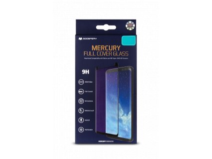 Ochranné tvrzené sklo pro iPhone 12 / 12 Pro - Mercury, Full Glass Black