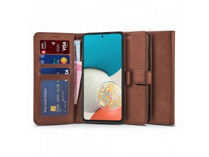 Ochranné pouzdro pro Samsung Galaxy A53 5G - Tech-Protect, Wallet 2 Brown