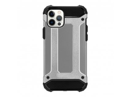 Ochranný kryt pro iPhone 12 - Mercury, Metal Armor Silver