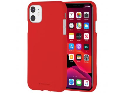 Ochranný kryt pro iPhone 11 - Mercury, Soft Feeling Red
