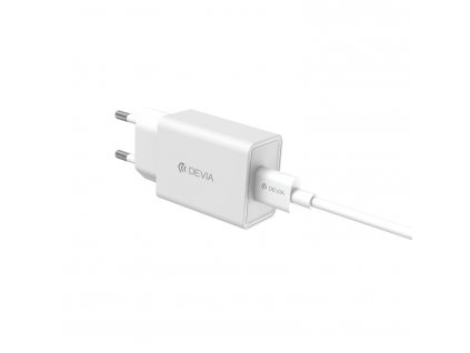 USB-A nabíječka do sítě - Devia, Smart Charger 2A + Lightning kabel
