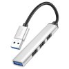 Redukce USB-A to USB-A - Hoco, HB26 Silver