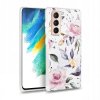 Ochranný kryt pro Samsung GALAXY S21 FE - Tech-Protect, Floral White