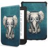 Pouzdro na PocketBook HD 3 632 / Touch Lux 4 627 / Touch Lux 5 628 - Tech-Protect, SmartCase Happy Elephant