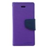 Pouzdro / kryt pro iPhone 7 Plus / 8 Plus - Mercury, Fancy Diary PURPLE/NAVY