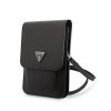 Univerzální pouzdro / taška s kapsou na mobil - Guess, 4G Saffiano Logo Bag Black