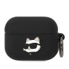 Pouzdro na sluchátka AirPods Pro - Karl Lagerfeld, NFT Choupette Head Black