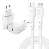 Nabíjecí adaptér USB-C - DuxDucis, C60 PD20W + kabel Lightning