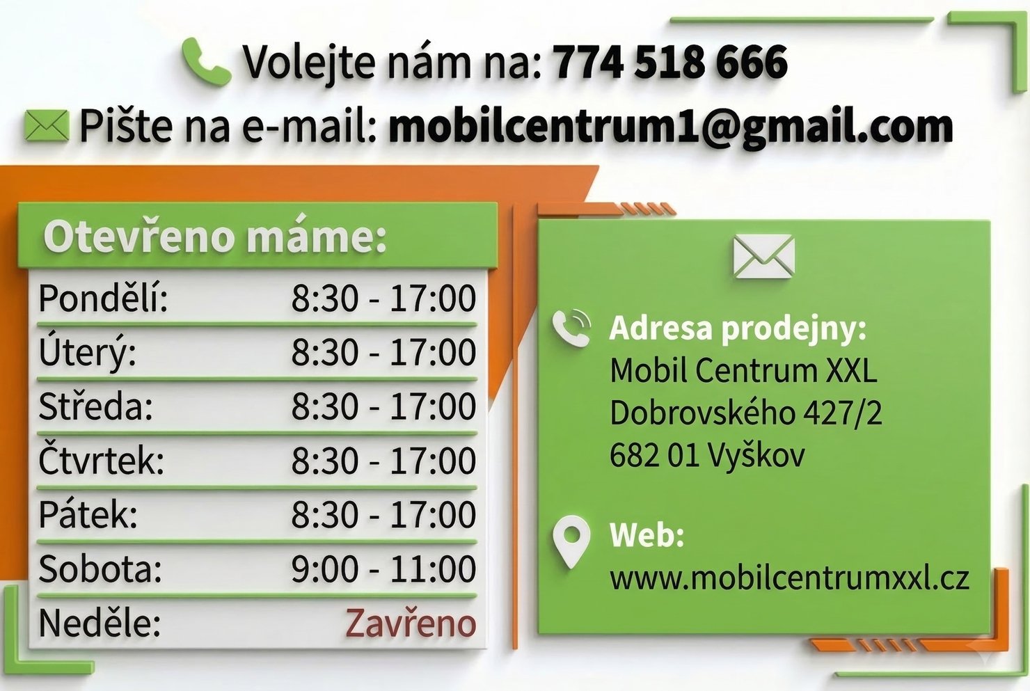 Kontakt Mobil Centrum XXL