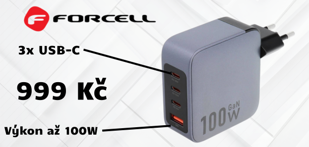 Forcell GaN nabíjecí adaptér 100W