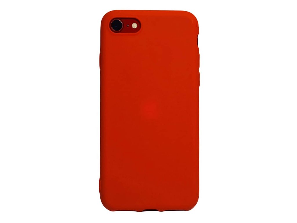 Červený odolný silikonový obal pro iPhone SE 2020, iPhone 7 a iPhone 8
