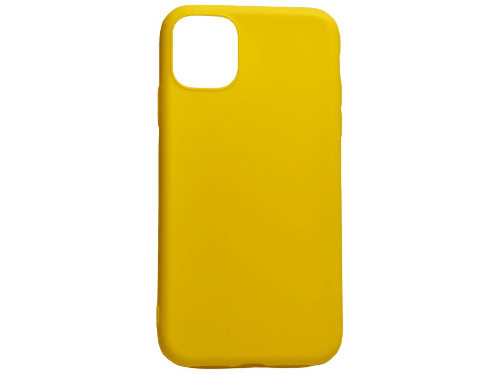 Žlutý odolný silikonový obal pro iPhone 12