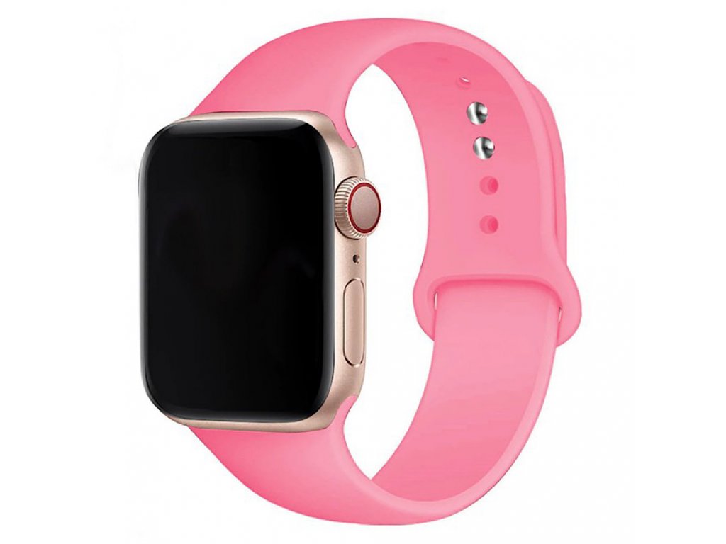 Silikonový řemínek na Apple Watch 42/44/45mm růžový