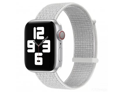 Nylonový řemínek na Apple Watch bílý