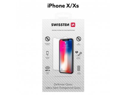 OCHRANNÉ TEMPEROVANÉ SKLO SWISSTEN APPLE IPHONE X/XS RE 2,5D