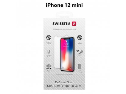 OCHRANNÉ TEMPEROVANÉ SKLO SWISSTEN APPLE IPHONE 12 mini RE 2,5D