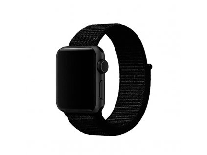 Nylonový řemínek pro Apple Watch černý
