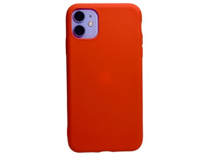 Červený odolný silikonový obal pro iPhone 11