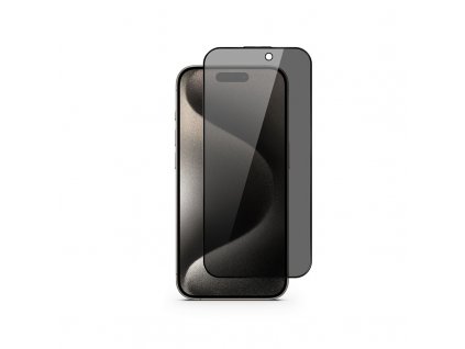 EPICO Edge to Edge Privacy Glass IM iPhone 15 - s aplikátorem