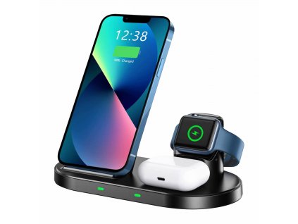 SWISSTEN Wireless bezdrátová nabíječka 3v1 Stand