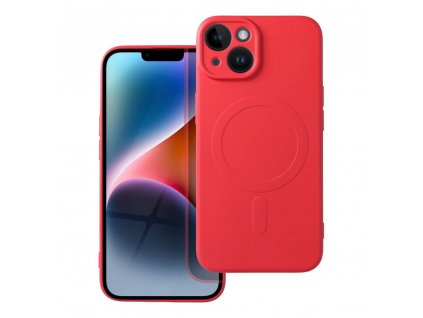 Silikonový kryt s MagSafe pro iPhone 14 Plus červený