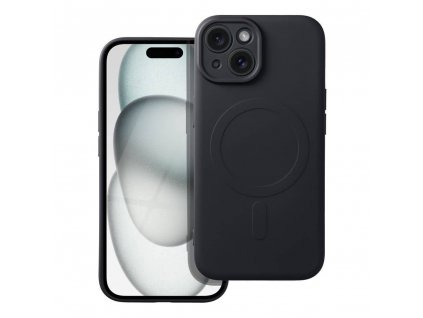 Silikonový kryt s MagSafe pro iPhone 15 Plus černý