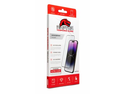 SWISSTEN RAPTOR Diamond ultra clear 3D temperované sklo pro Apple iPhone 16 černé