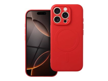 Silikonový kryt s MagSafe pro iPhone 16 Pro červený