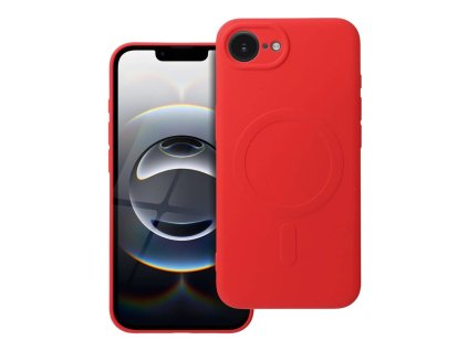 Silikonový kryt s MagSafe pro iPhone 16e červený