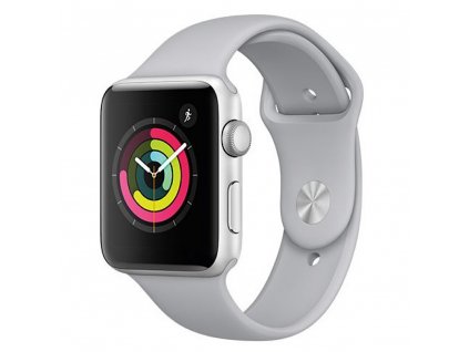 Silikonový řemínek na Apple Watch 42/44/45 mm šedý