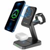 SWISSTEN MagStick WIRELESS bezdrátová nabíječka 3v1 22,5 W (kompatibilní s MagSafe) černá