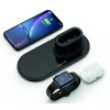 SWISSTEN Wireless bezdrátová nabíječka 3v1 černá