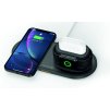 SWISSTEN Wireless bezdrátová nabíječka 3v1 černá
