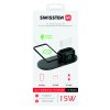 SWISSTEN Wireless bezdrátová nabíječka 3v1 černá