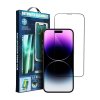 5D Tvrzené sklo s aplikátorem pro iPhone 13 Pro Max/14 Plus černé