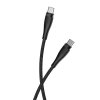 Maxlife Nylonový datový kabel MXUC-08 USB-C/USB-C 60W 1m černý