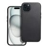 Kožený kryt Mag Cover pro iPhone 15 černý
