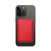 Kožená MagSafe peněženka pro Apple iPhone červená