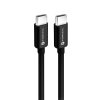 Forcell Nabíjecí kabel 60W USB-C/USB-C PD+QC 4.0 1m černý (C338)