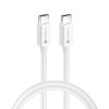 Forcell Nabíjecí kabel 60W USB-C/USB-C PD+QC 4.0 2m bílý (C338)