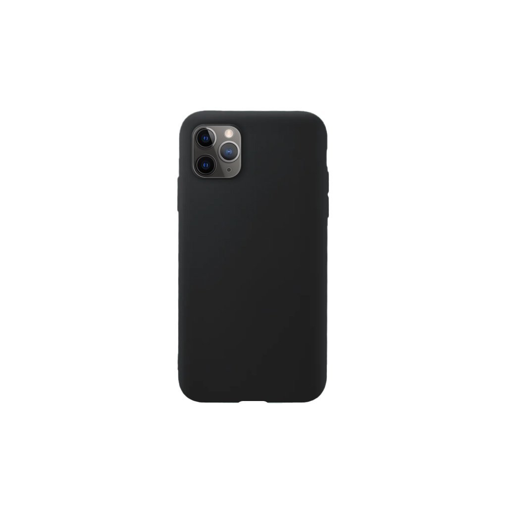 eng pl Silicone Case Soft Flexible Rubber Cover for iPhone 11 Pro black 54177 1