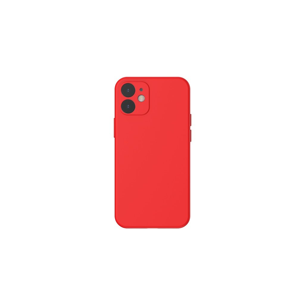 Baseus Liquid Silica Gel Protective Case for iPhone 12 Mini 5.4 Red