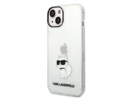 Karl Lagerfeld IML Choupette NFT Zadní Kryt pro iPhone 14 Transparent