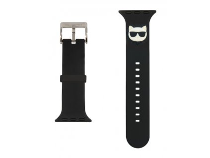 Karl Lagerfeld Choupette Head Řemínek pro Apple Watch 42/44mm Black