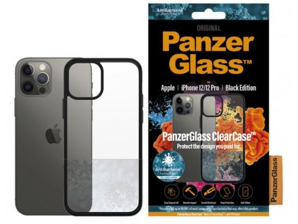 PanzerGlass ClearCase (Black Edition) pro Apple iPhone 12/12 Pro