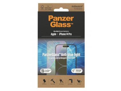 PanzerGlass Ultra Wide Fit s Anti-BlueLight vrstvou pro Apple iPhone 14 Pro