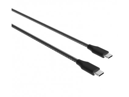 Winner USB-C / USB-C datový kabel 5A, 1,5m, černý