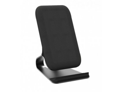 Bezdrátová nabíječka stolní, kovový stojan 20W/20W Fast Wireless Charger/černá C11