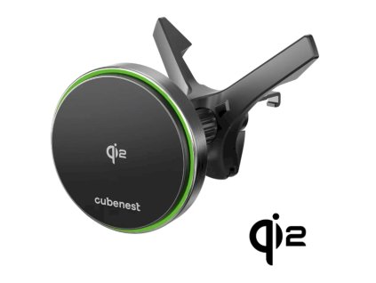 CubeNest SQ1C0 Qi2 (MagSafe) držák do auta s nabíjením černý